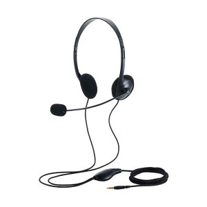 ELECOM �L���w�b�h�Z�b�g �����I�[�o�[�w�b�h ���^ USB-A 1.8m �u���b�N HS-HP14SUBK