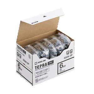 KING JIM �y�����z�u�e�v���vPRO�e�[�v 6mm �G�R�p�b�N(5����)/�����x��/������ ����8m SS6K-5P