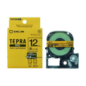 KING JIM �y�����z�u�e�v���vPRO�e�[�v 12mm �}�b�g���x��/�����x��/������ ����8m SB12Y