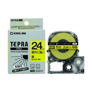 KING JIM �y�����z�u�e�v���vPRO�e�[�v 24mm ���O�ɋ������x��/�����x��/������ ����7m SC24YV