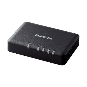 ELECOM Giga�Ή��X�C�b�`���O�n�u 3�|�[�g �v���X�`�b�N➑� ���^ �u���b�N EHC-G03PA2-SB