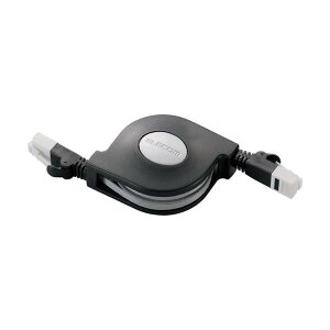 ELECOM �c���܂�h�~�����LAN�P�[�u�� CAT6���� 2.5m �u���b�N LD-MCTGT/BK2
