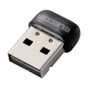 ELECOM 433Mbps USB���������^LAN�A�_�v�^�[ �u���b�N WDC-433SU2M2BK