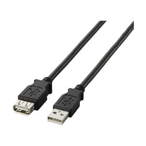 ELECOM EURoHS�w�ߏ���USB2.0���������P�[�u��2.0m�u���b�N U2C-E20BK