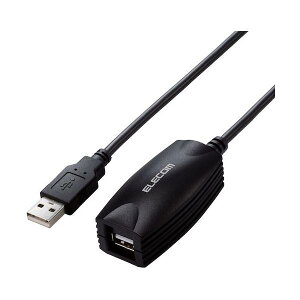 ELECOM USB2.0�P�[�u�� ���� 5m �u���b�N USB2-EXC50