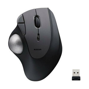 ELECOM �g���b�N�{�[���}�E�X IST �e�w �l�H���r�[�x�� ����2.4GHz 5�{�^�� �u���b�N M-IT10DRBK