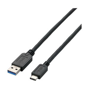 ELECOM USB3.1�P�[�u�� A-C�^�C�v 2.0m �u���b�N USB3-AC20BK