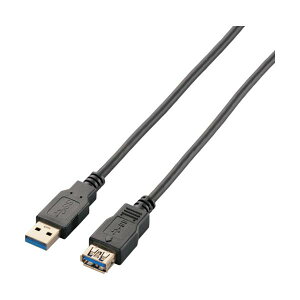 ELECOM USB3.0�����P�[�u�� A-A�^�C�v 2.0m �u���b�N USB3-E20BK
