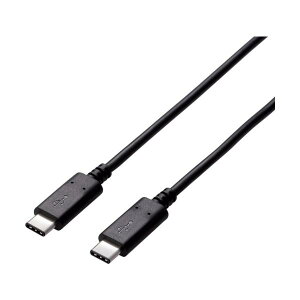 ELECOM USB2.0�P�[�u�� C-C�^�C�v �F�ؕi 1.5m �u���b�N U2C-CC5P15NBK