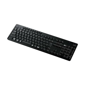 ELECOM �t���L�[�{�[�h Bluetooth �É��݌v �R�� �u���b�N TK-FBM118SKBK��݌Ɍ����