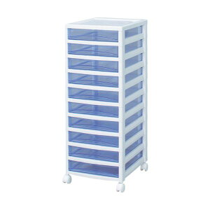 IRIS 221300 �X�[�p�[�N���A�`�F�X�g �z���C�g/�N���A�u���[ 10�i�^�C�v SCE-S1000-BL