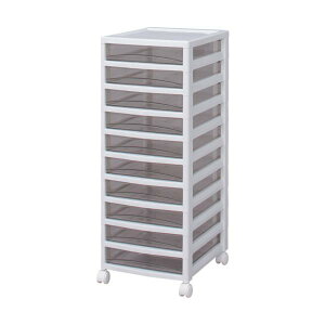 IRIS 221299 �X�[�p�[�N���A�`�F�X�g �z���C�g/�N���A�u���E�� 10�i�^�C�v SCE-S1000-BR