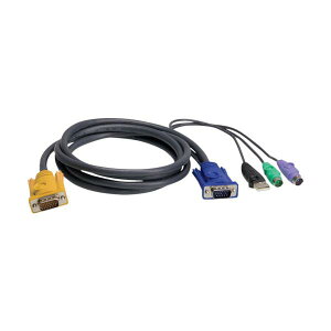 ATEN USB�EPS/2�R���{KVM�P�[�u�� SPHD�^�C�v 1.8m 2L-5302UP
