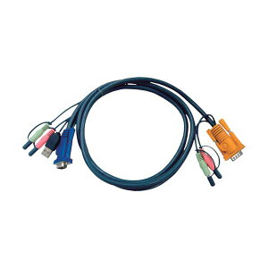 ATEN USB KVM�P�[�u�� �I�[�f�B�I�Ή� SPHD KVM�p 3m 2L-5303U