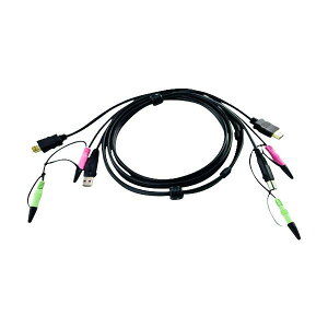 ATEN USB HDMI KVM �P�[�u�� 1.8m 2L-7D02UH