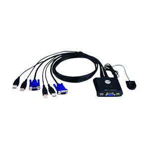 ATEN KVM�X�C�b�` 2�|�[�g/USB/ �P�[�u����̌^ CS22U