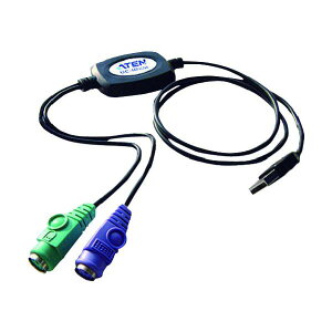 ATEN KVM�X�C�b�` PS/2 to USB�L�[�{�[�h�E�}�E�X�ϊ���/90cm UC10KM