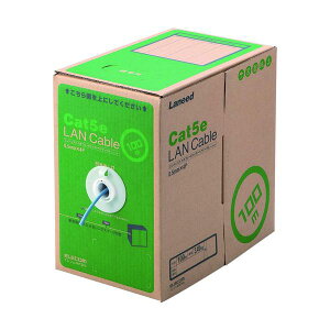 ELECOM EU RoHS�w�ߏ���LAN�P�[�u�� CAT5E 100m �u���[ LD-CT2/BU100/RS