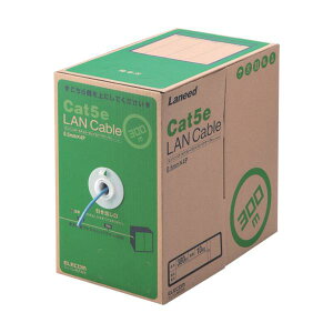 ELECOM EU RoHS�w�ߏ���LAN�P�[�u�� CAT5E 300m �u���[ LD-CT2/BU300/RS