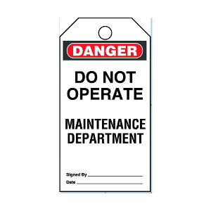 PANDUIT �Z�[�t�e�B�^�O DO NOT OPERATE PVT-44 PVT-44