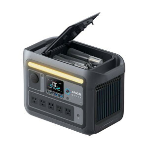 Anker �|�[�^�u���d�� Solix C800 Plus Portable Power Station(�_�[�N�O���[) A17545Z1