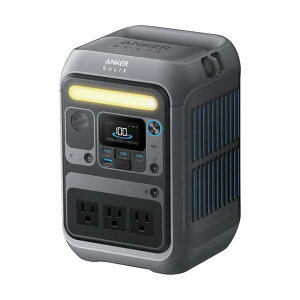 Anker �|�[�^�u���d�� Solix C300 Portable Power Station (�_�[�N�O���[) A17225Z1