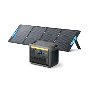 Anker �|�[�^�u���d��+�\�[���[�p�l�� Solix C1000 �_�[�N�O���[ with Solix PS200 �o���h���Z�b�g PS2-A17615Z1��݌Ɍ����