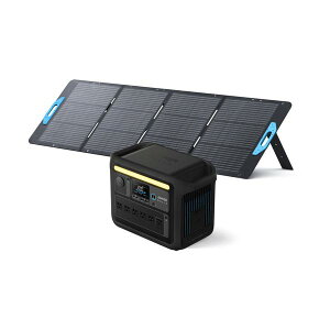 Anker �|�[�^�u���d��+�\�[���[�p�l�� Solix C1000 �u���b�N with Solix PS200 �o���h���Z�b�g PS2-A1761511��݌Ɍ����