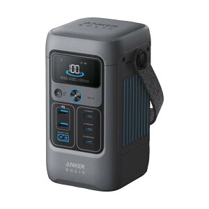 Anker �|�[�^�u���d�� Solix C200 DC Portable Power Station �_�[�N�O���[ A17275Z1