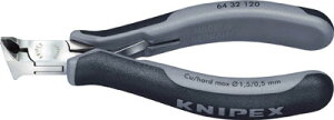 ☆KNIPEX/クニペックス 6432-120ESD エレクトロニクスエンドカッティングニッパー 静電気放電(ESD)タイプ  輸入 工具