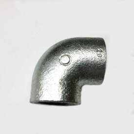 ☆JFE　鋳鉄製 (白)　エルボ (L)　15A (1/2)　90°　ねじ込み式管継手