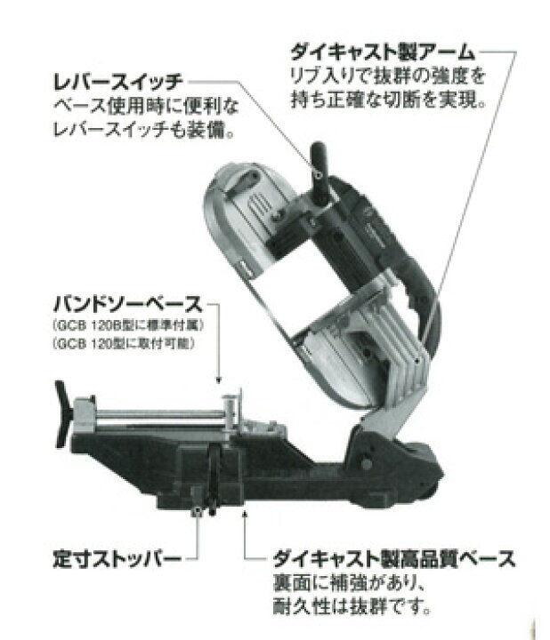 楽天市場】☆【代引き不可】ボッシュ/BOSCH GCB120B バンドソー本体 