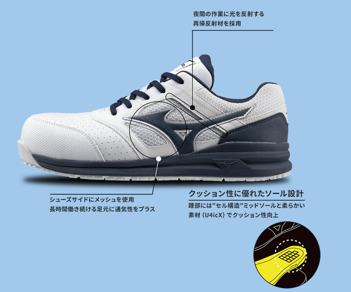 楽天市場】☆ミズノ/MIZUNO 安全靴 F1GA210105 ALMIGHTY 