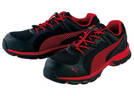 ☆プーマ/PUMA NO.64.226.0　Fuse Motion 2.0 Red Low　ヒューズ・モーション2.0・レッド・ロー　(25.0cm〜28.0cm)　3E　安全靴　男性用ローカット作業靴　JSAA A種認定　PUMA SAFETY