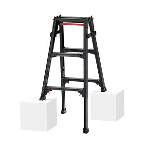 【代引き不可】☆長谷川工業/ハセガワ RYZB-09a はしご兼用伸縮脚立 ブラックレーベル (10908)