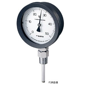 ☆佐藤/SATO バイメタル温度計 BM-S-100P (0〜50℃, L=150mm, R(PT) 1/2) (2085-06)