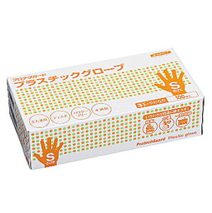 ☆クレシア 69240 プロテクガード プラスチックグローブ Sサイズ 100枚入 小箱   コード(4953347)