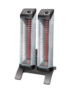 【代引き不可】☆ダイキン ERK20ND 遠赤外線セラムヒート(ツインタイプ 縦型)単相200V 2.0KW (スタンド付・電源コード別売) 暖房機  【日時指定不可】