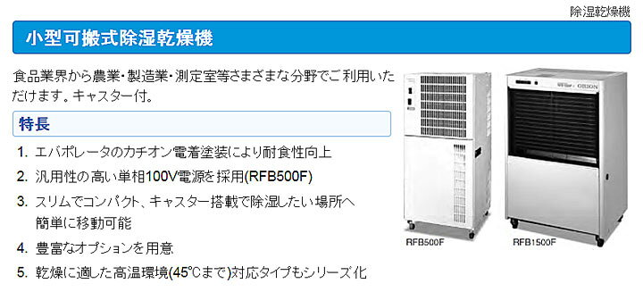 楽天市場】【代引き不可】☆オリオン RFB750F 小型可搬式除湿乾燥機 三 