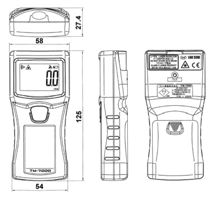 楽天市場】☆ライン精機 TM-7010 レーザー式ハンドタコメータ 楽天市場】☆ライン精機 TM-7010 レーザー式ハンドタコメータ