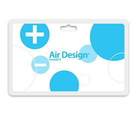 【メール便対応】☆エアデザインカード　AirDesigncard　カード式の空気清浄・消臭剤　携帯　イオン発生空気清浄システム