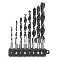 【1個までメール便対応】☆E-Value　EDS-3HEX　六角軸木工ドリルセット　　藤原産業