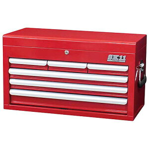 【代引き不可】★SK11 SRC-4060RE チェスト(4段6引出し) レッド  藤原産業