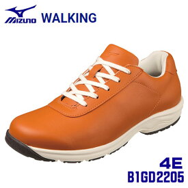 ☆ミズノ/MIZUNO　B1GD2205　オレンジ（54）　WALKING　LD40 VI SW　4E相当　ミズノウェーブ搭載　ウォーキングシューズ　(21.5〜24.5cm)　ユニセックス／ウィメンズ