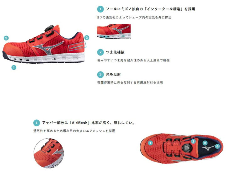 楽天市場】【数量限定】☆ミズノ/MIZUNO F1GA241004 ALMIGHTY VH 51L ミズノ 安全靴 F1GA241004 27.5センチ