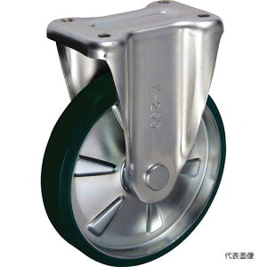 ☆ウカイ/岐阜産研 SUIK-200 K型 中荷重用固定キャスター 鋼板製ウレタンゴム車輪