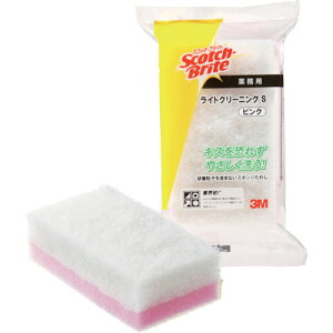 ☆3M/スリーエム L/CL S PIN スコッチ・ブライト ライトクリーニングたわしS ピンク 120X65mm  コード(4371003)
