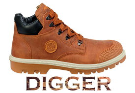 ☆ディーケ/DIKE 21021-403　男性用作業靴　ディガー/DIGGER　カプチーノブラウン　イタリア製　安全靴