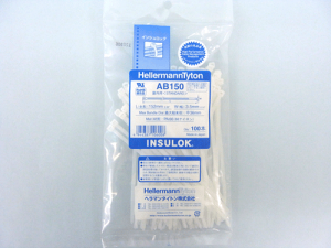 ☆ヘラマンタイトン AB150 結束バンド インッシュロックタイ ABタイ 幅3.5X長さ152mm 66ナイロン 標準グレード (100本入)
