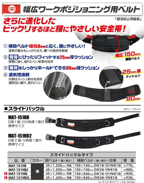 楽天市場】☆MARVEL/マーベル MAT-151HB 幅広ワークポジショニング用 